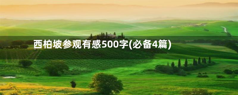 西柏坡参观有感500字(必备4篇)