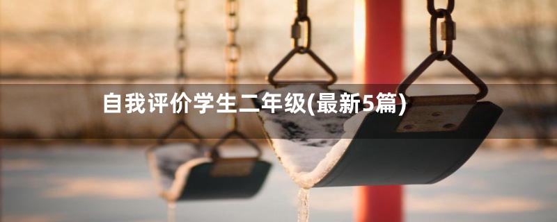 自我评价学生二年级(最新5篇)