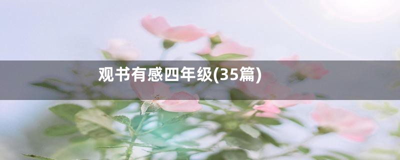 观书有感四年级(35篇)