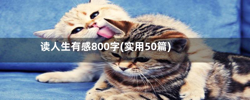 读人生有感800字(实用50篇)