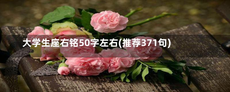 大学生座右铭50字左右(推荐371句)