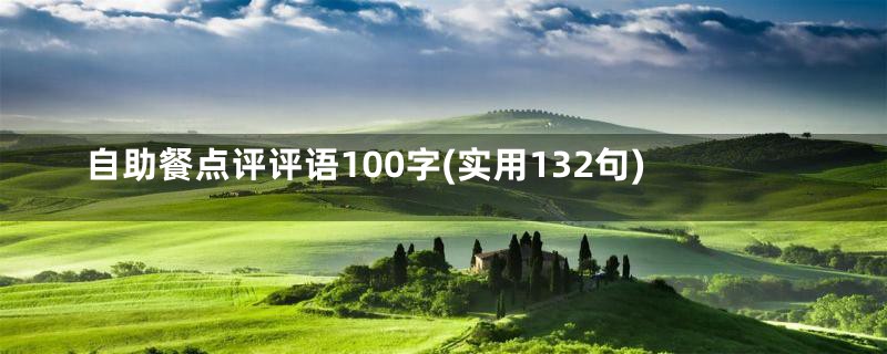 自助餐点评评语100字(实用132句)