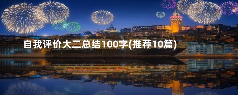 自我评价大二总结100字(推荐10篇)