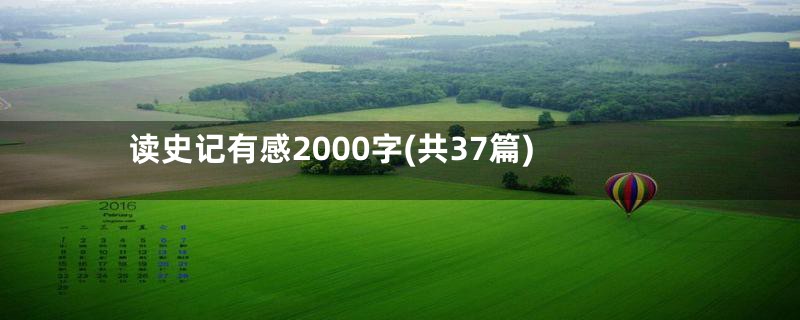 读史记有感2000字(共37篇)