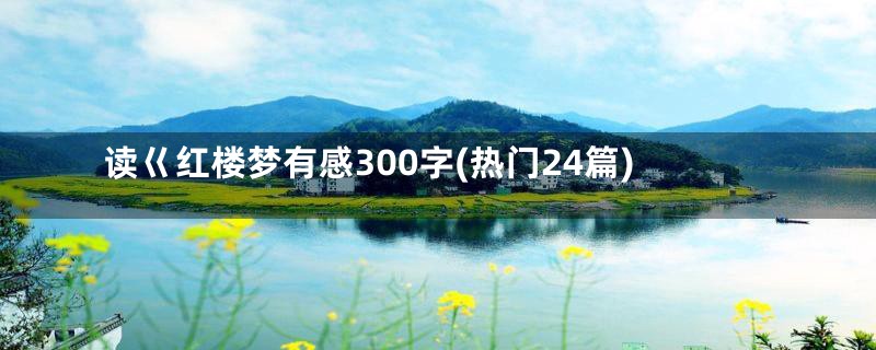 读巜红楼梦有感300字(热门24篇)