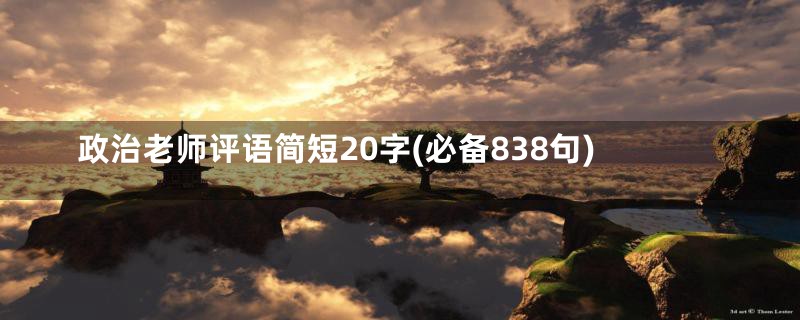 政治老师评语简短20字(必备838句)