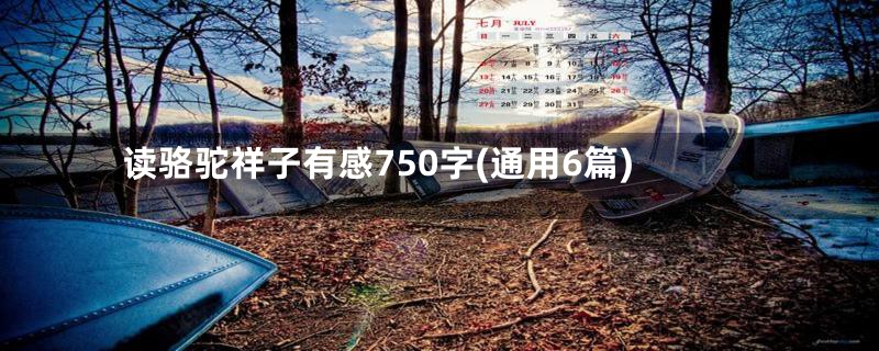 读骆驼祥子有感750字(通用6篇)