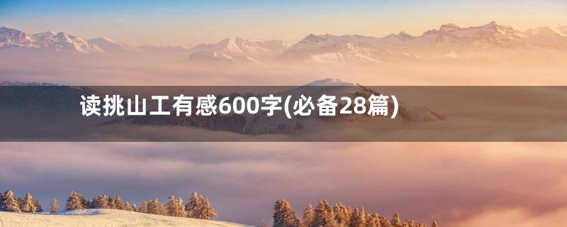 读挑山工有感600字(必备28篇)