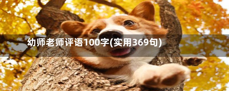 幼师老师评语100字(实用369句)