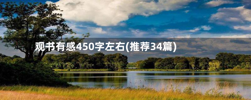 观书有感450字左右(推荐34篇)