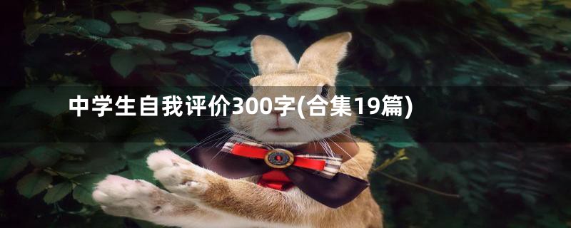 中学生自我评价300字(合集19篇)