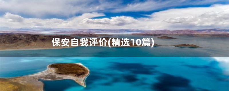 保安自我评价(精选10篇)